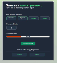 Password Generator - ReactJS Screenshot 1