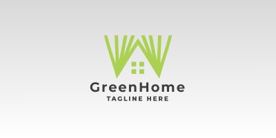 Green Home Pro Logo Template