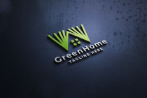 Green Home Pro Logo Template Screenshot 2