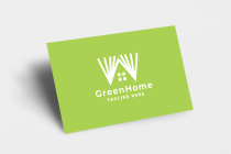 Green Home Pro Logo Template Screenshot 3