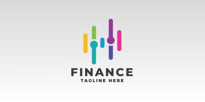 Finance Data Pro Logo Template