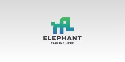 Elephant Animal Pro Logo Template