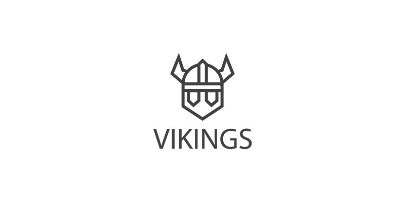 Vikings Logo Design Template Vector