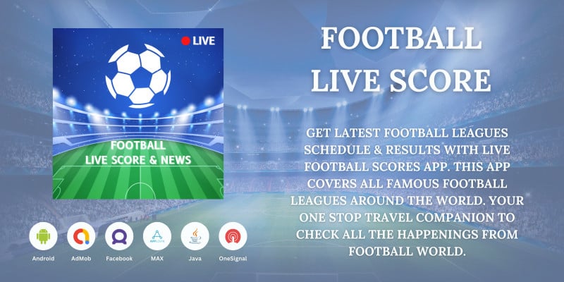 Football Live Score and News Android App