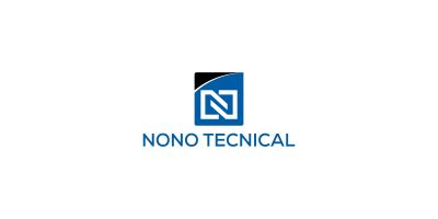 Nano Tecnical  N letter logo design template