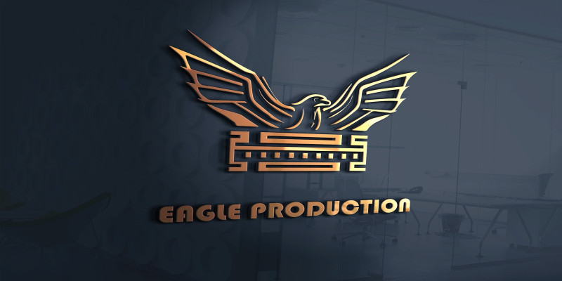 Eagle Production Logo Template Vector File
