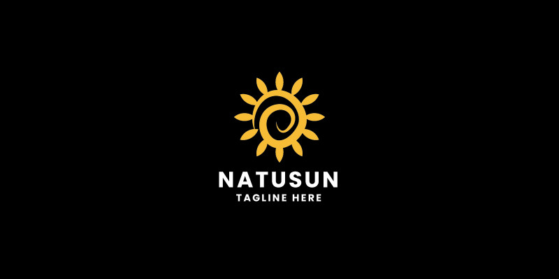 Nature Sun Pro Logo Template