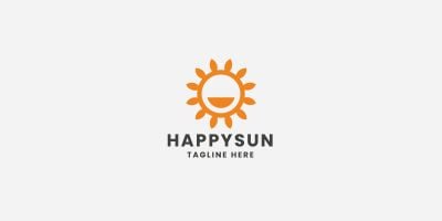 Happy Sun Pro Logo Template