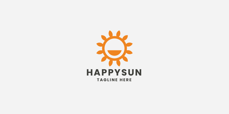 Happy Sun Pro Logo Template