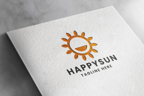 Happy Sun Pro Logo Template Screenshot 1