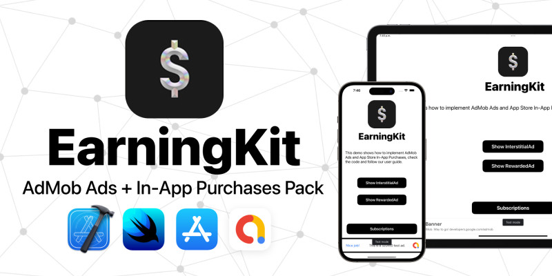 EarningKit SwiftUI AdMob Ads And StoreKit 2