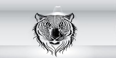 Tiger Head Tattoo Design Vector File
