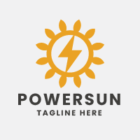 Power Sun Pro Logo Template