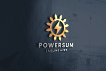 Power Sun Pro Logo Template Screenshot 2