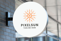 Pixel Sun Pro Logo Template Screenshot 3