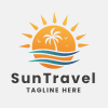sun-travel-pro-logo-template