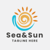 Sea And Sun Pro Logo Template