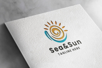Sea And Sun Pro Logo Template Screenshot 1