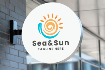 Sea And Sun Pro Logo Template Screenshot 3