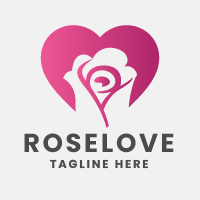 Rose Love Pro Logo Template