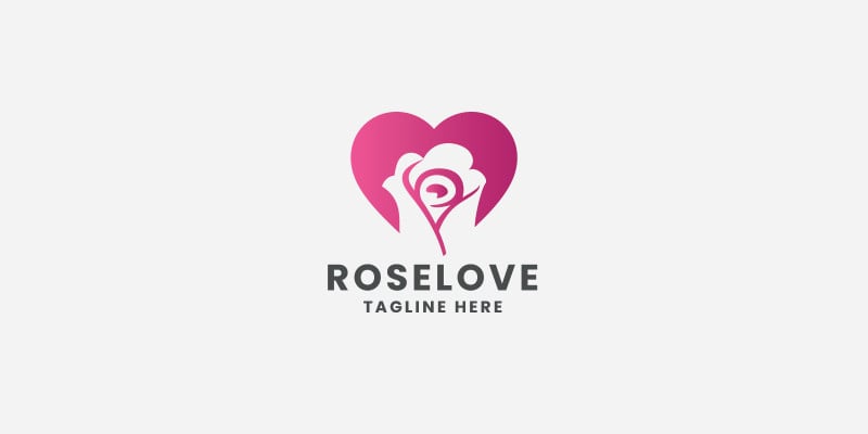 Rose Love Pro Logo Template
