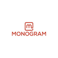 Monogram M letter logo design template Vector