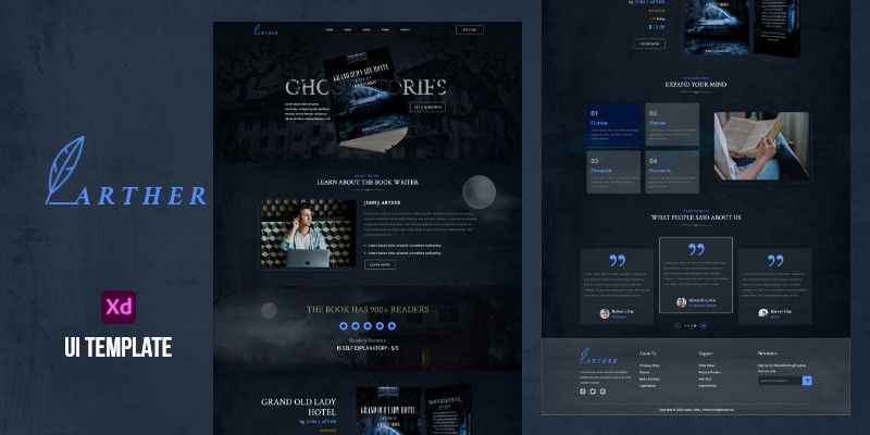 Arther UI Template - UI Adobe XD