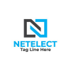 N letter logo design template vector 