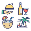 summer-and-holidays-icons