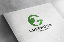 Green Innova Letter G Pro Logo Template Screenshot 1