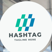 Hashtag Data Pro Logo Template