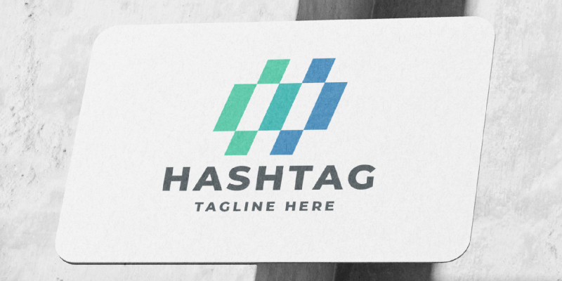 Hashtag Data Pro Logo Template