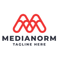 Medianorm Letter M Pro Logo Template