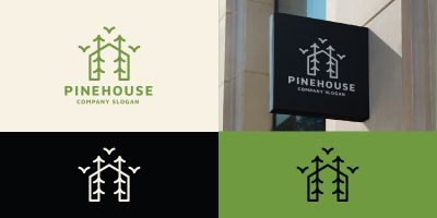 Pine House Pro Logo Template