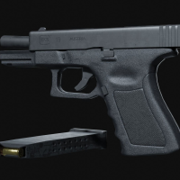 3D gaming Assets Pistol 3D Model Low Poly 