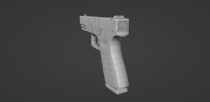 3D gaming Assets Pistol 3D Model Low Poly  Screenshot 7