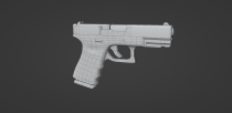 3D gaming Assets Pistol 3D Model Low Poly  Screenshot 8
