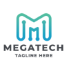 Mega Tech Letter M Pro Logo Template
