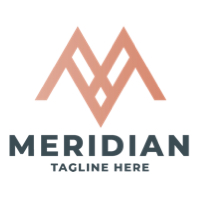 Meridian Letter M Pro Logo Template