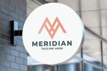 Meridian Letter M Pro Logo Template Screenshot 1