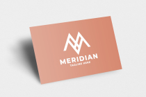 Meridian Letter M Pro Logo Template Screenshot 2