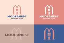 Modern Estate Letter M Pro Logo Template Screenshot 3