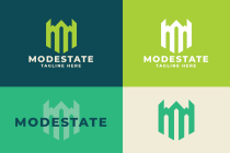 Modestate Letter M Pro Logo Template Screenshot 3