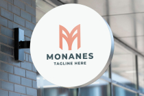 Monanes Letter M Pro Logo Template Screenshot 1