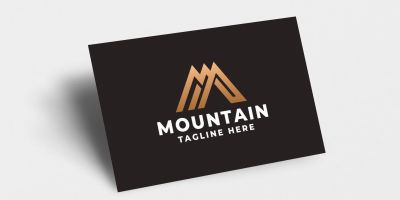 Mountain Tech Letter M Pro Logo Template