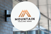 Mountain Tech Letter M Pro Logo Template Screenshot 1