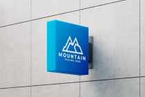 Mountain Business Letter M Pro Logo Template Screenshot 2