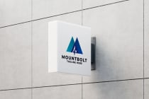 Mount Bolt Letter M Pro Logo Template Screenshot 2
