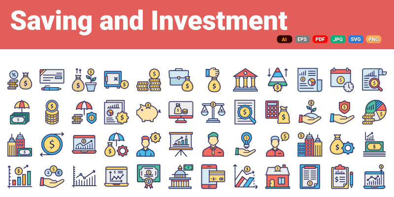 Saving And Investment Icons