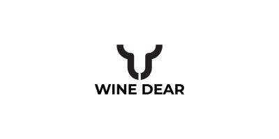 Dear and Wine Logo Design Template